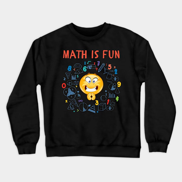 Math is fun! Crewneck Sweatshirt by julia_printshop